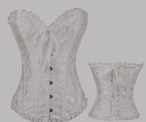 Adult Female Costumes to Hire - CORSET - WHITE - 4XL